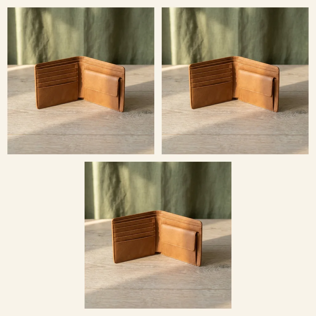 Bifold Wallet with Coin Pocket
