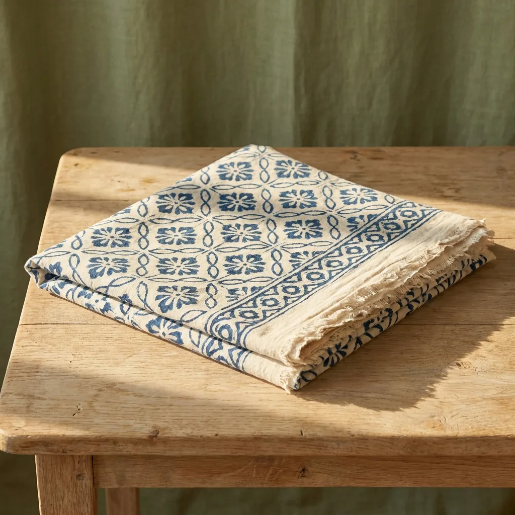 Block-Print Cotton Sarong
