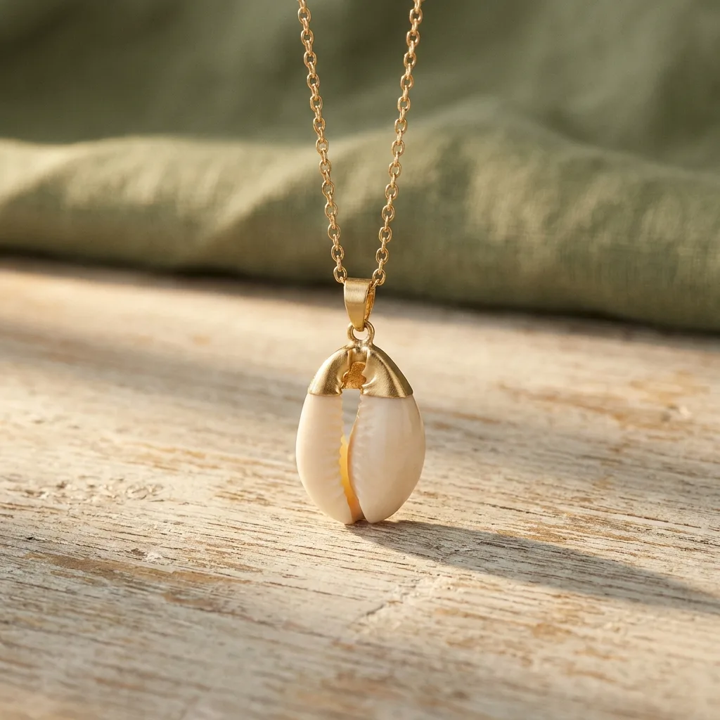 Cowrie Shell Pendant Necklace