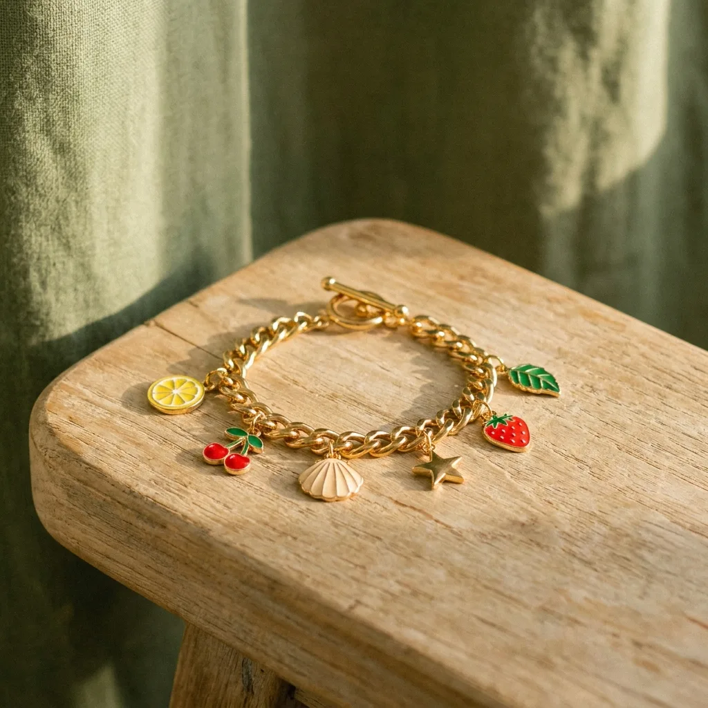 Enamel Charm Bracelet