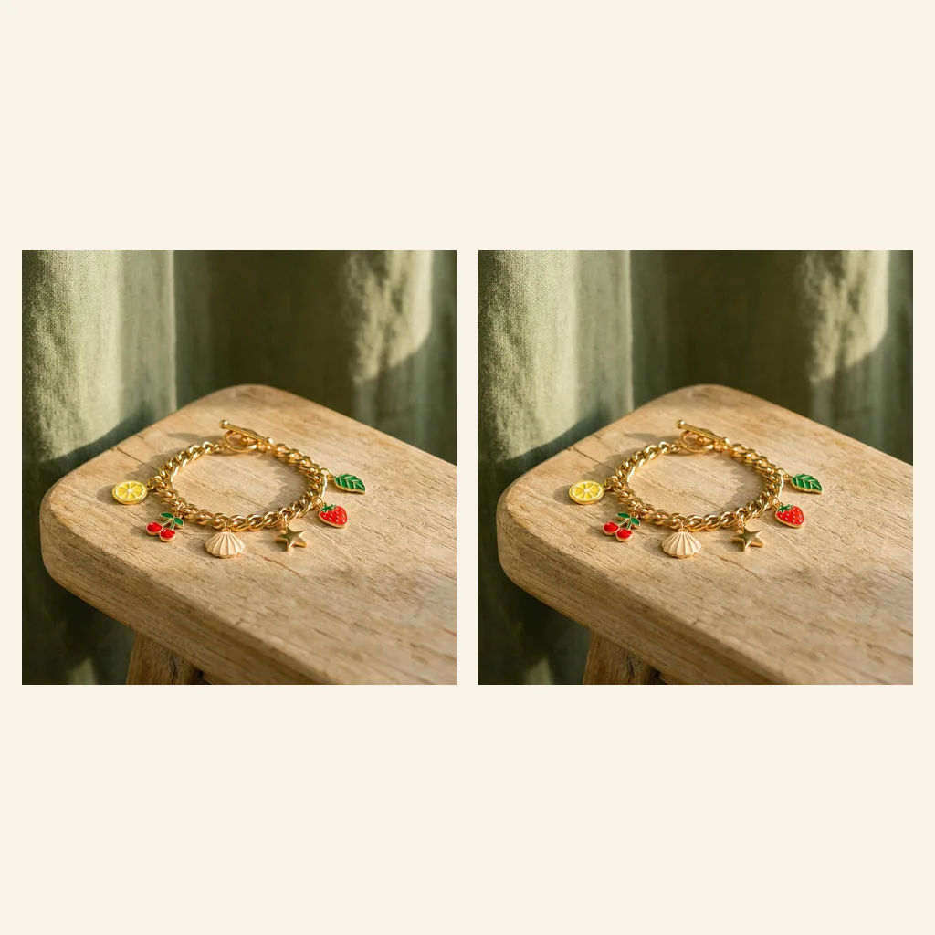 Enamel Charm Bracelet
