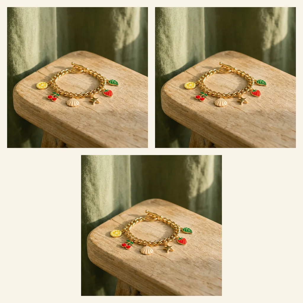 Enamel Charm Bracelet