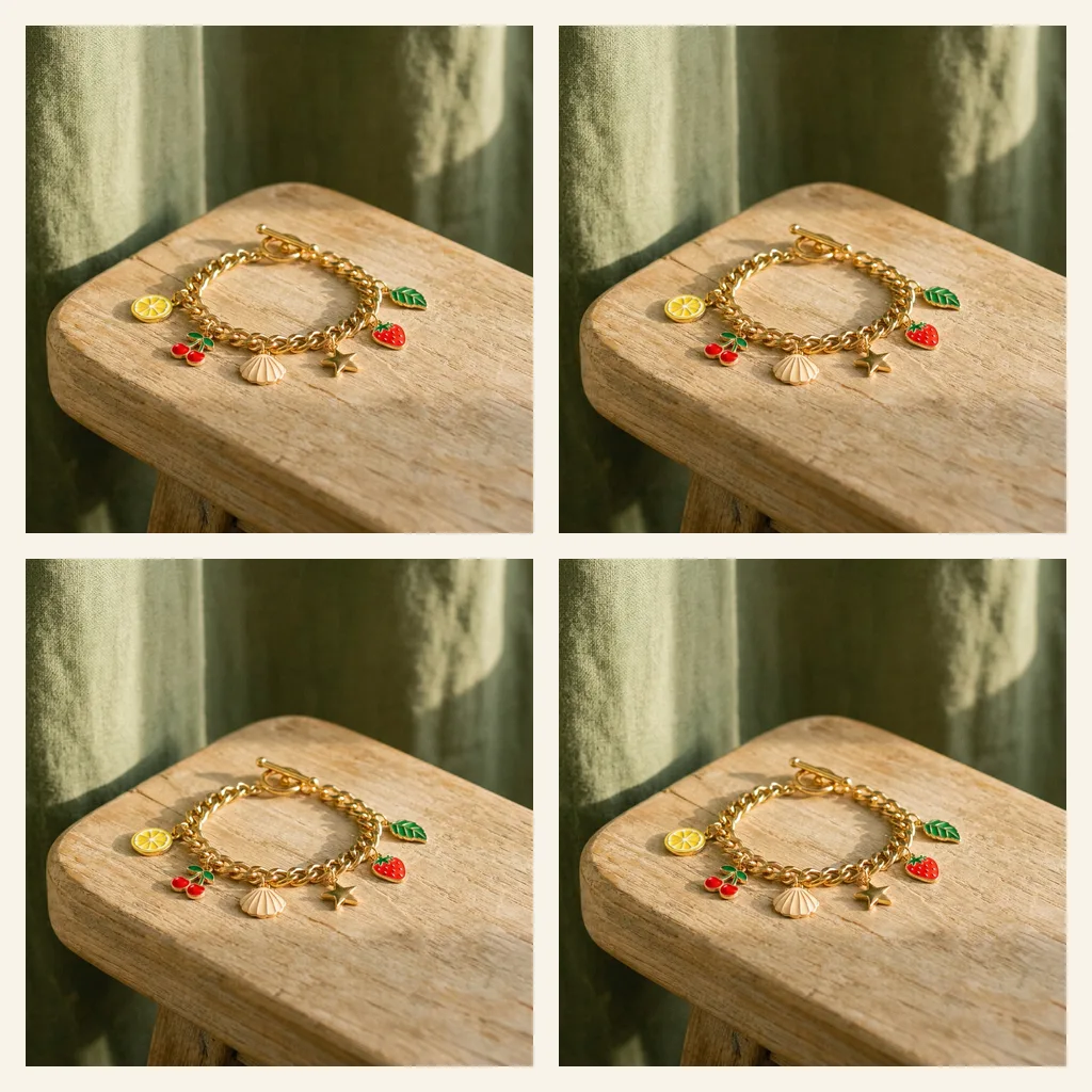 Enamel Charm Bracelet