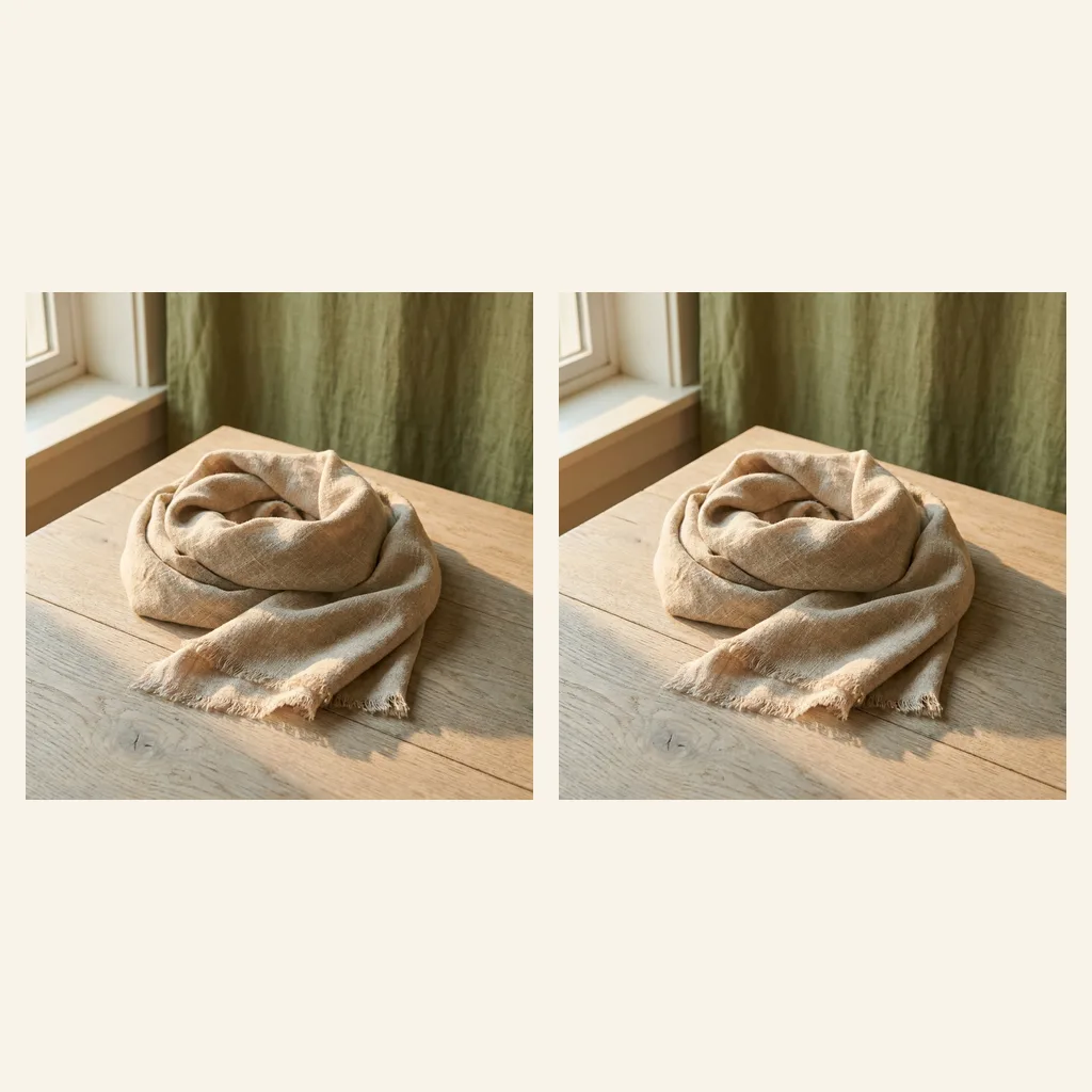 Linen-Blend Shawl