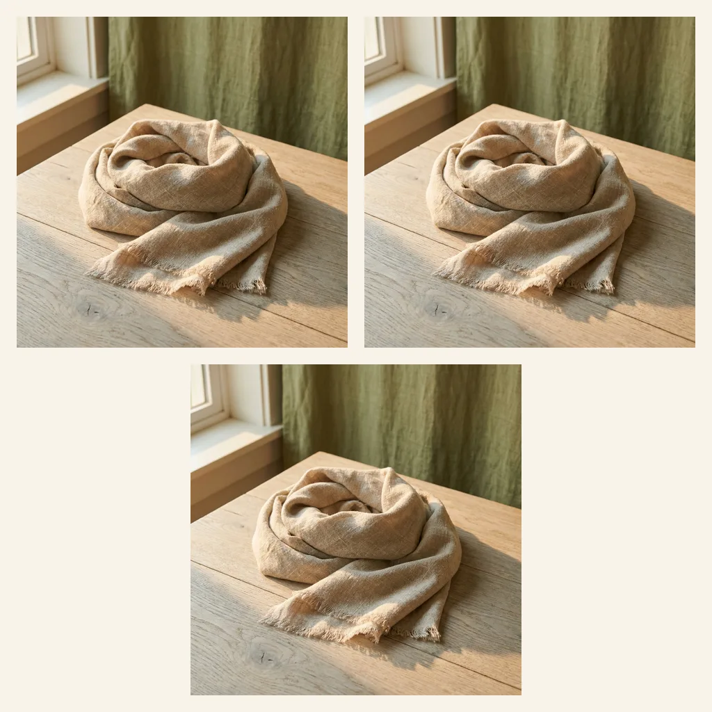 Linen-Blend Shawl