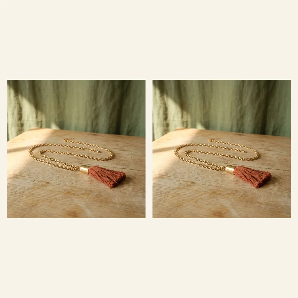 Long Tassel Pendant Necklace