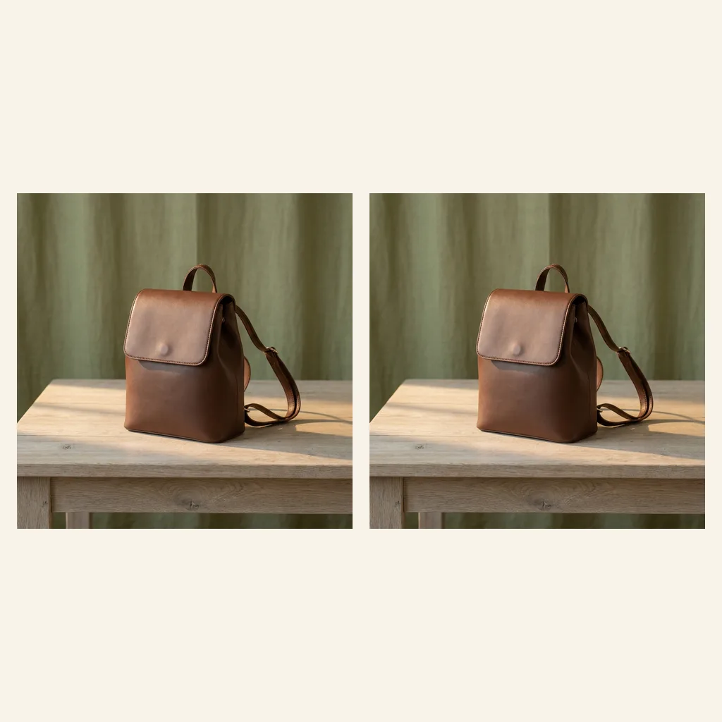 Mini Vegan Leather Backpack
