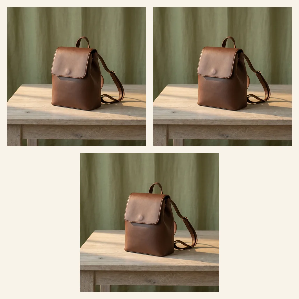 Mini Vegan Leather Backpack