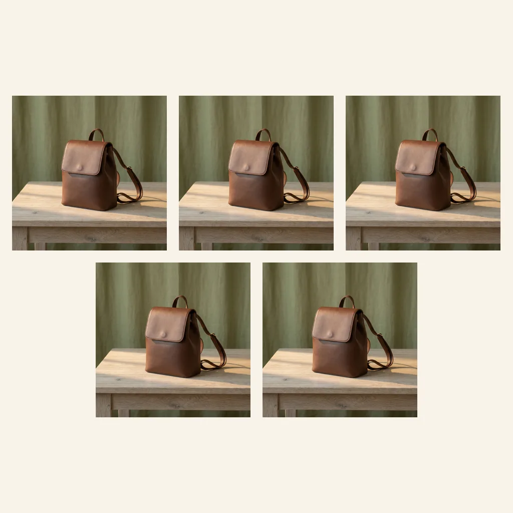 Mini Vegan Leather Backpack