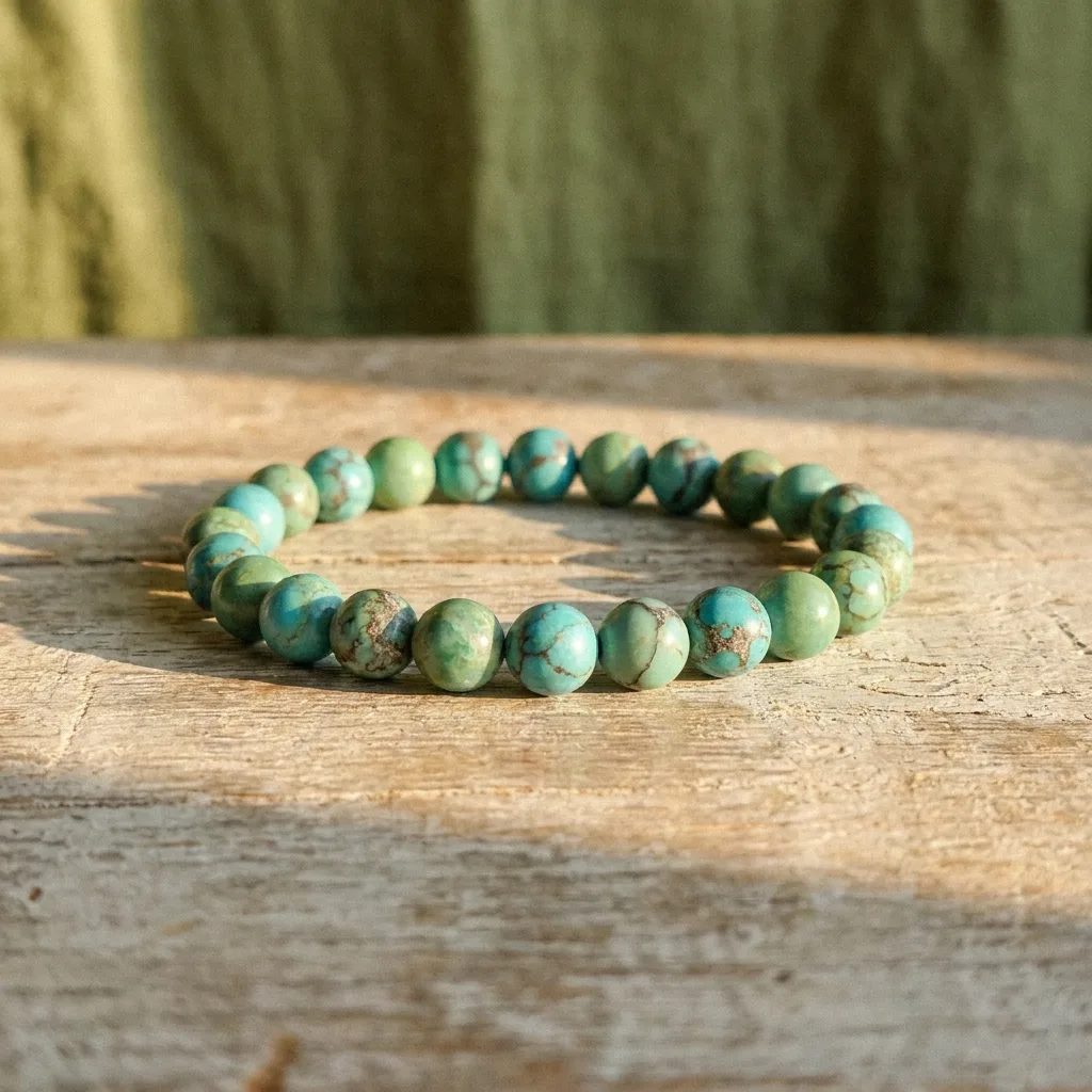 Turquoise-Color Stretch Bracelet
