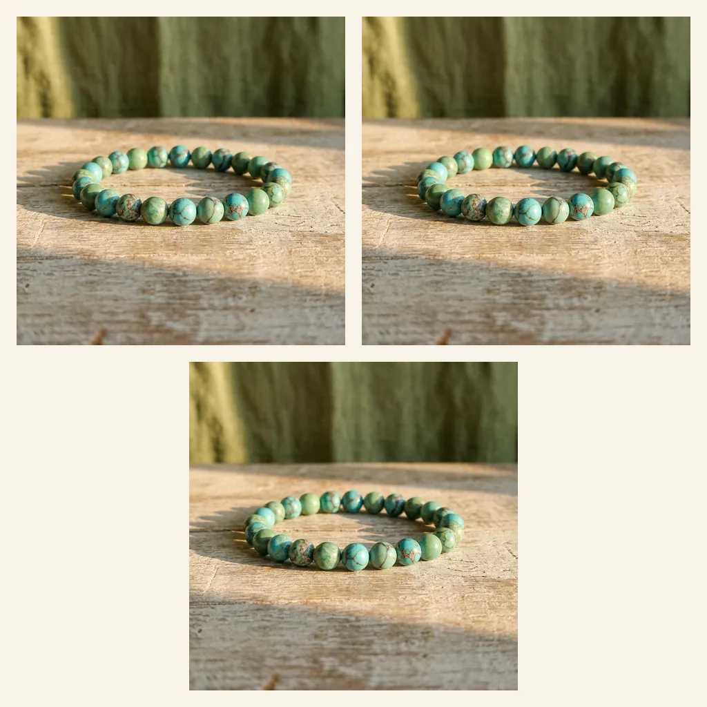 Turquoise-Color Stretch Bracelet
