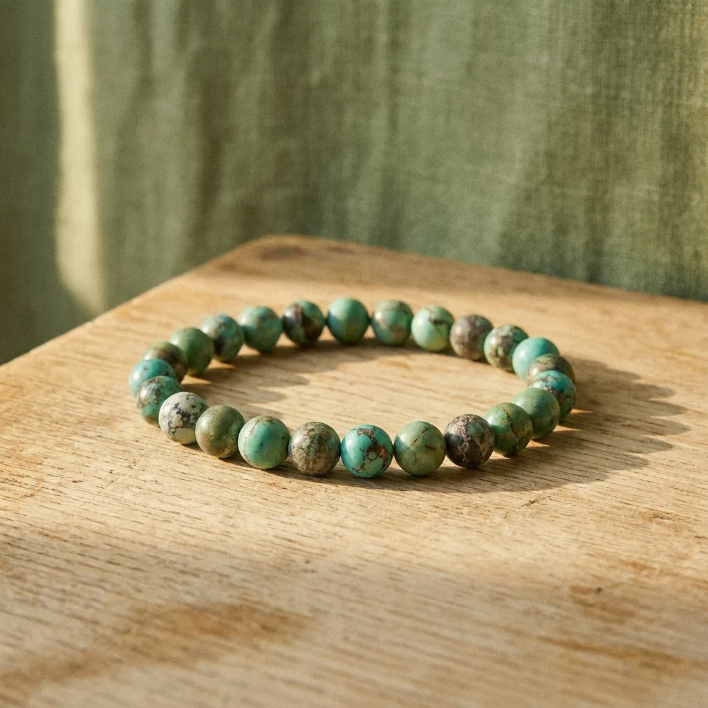 Turquoise-Color Stretch Bracelet, Add-On