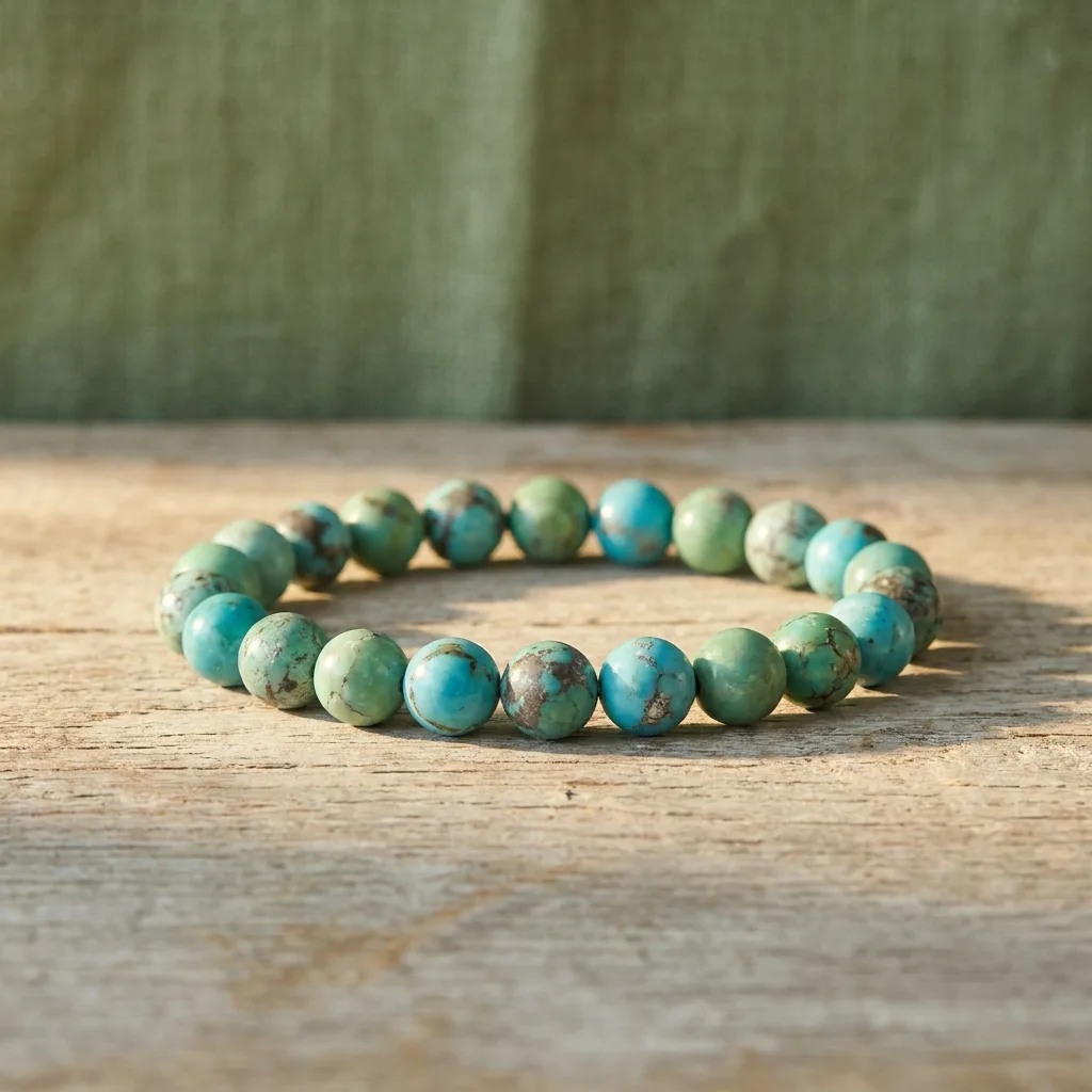 Turquoise-Color Stretch Bracelet, Add-On (Reduced)