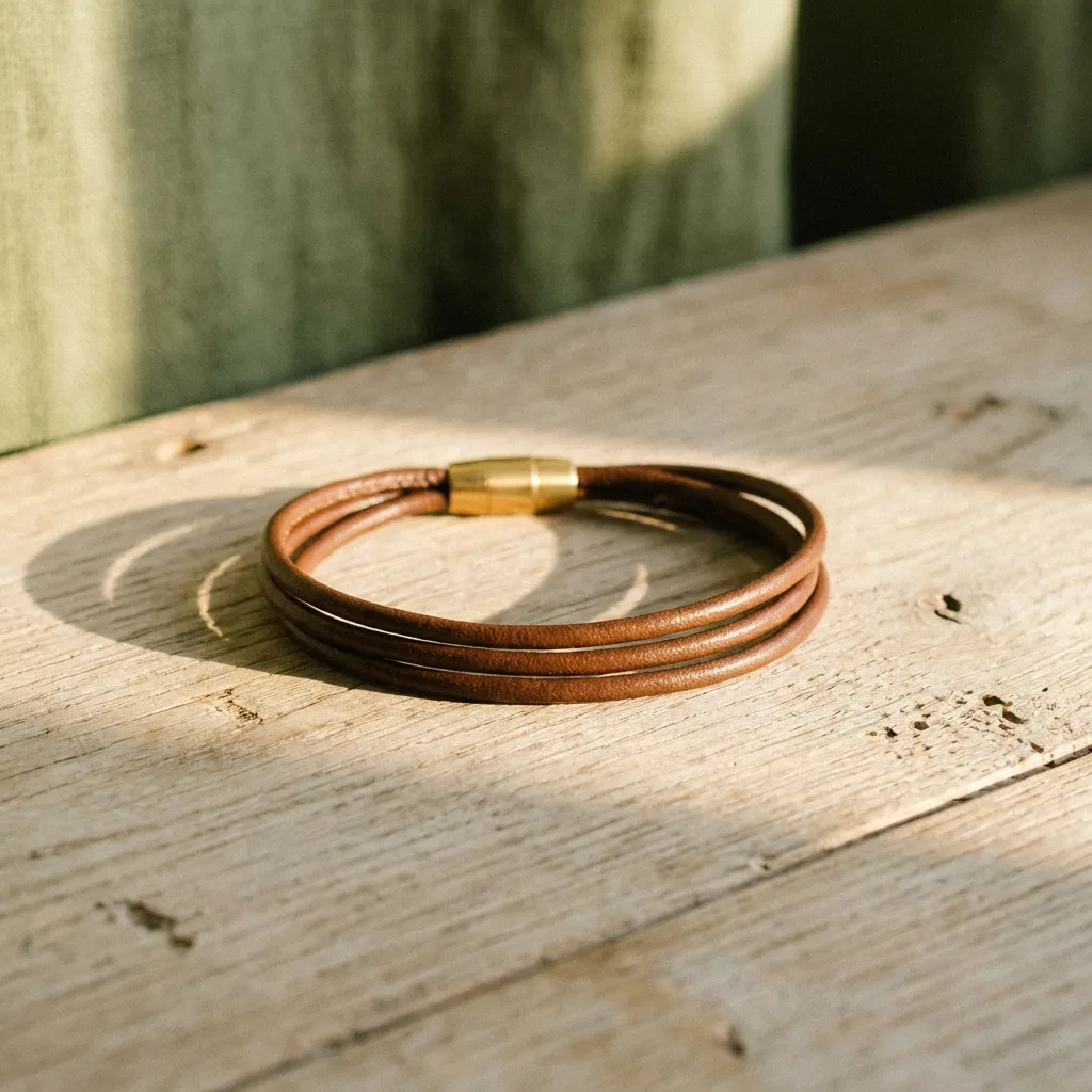 Vegan Leather Wrap Bracelet