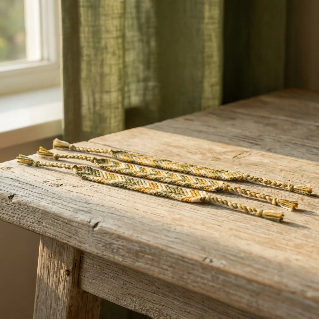 Woven Friendship Bracelets, Set of 3